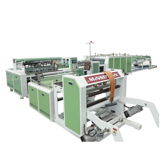 Máquina de corte y costura de sacos de tejido PP con impresión de colores en línea MS-QFY-800