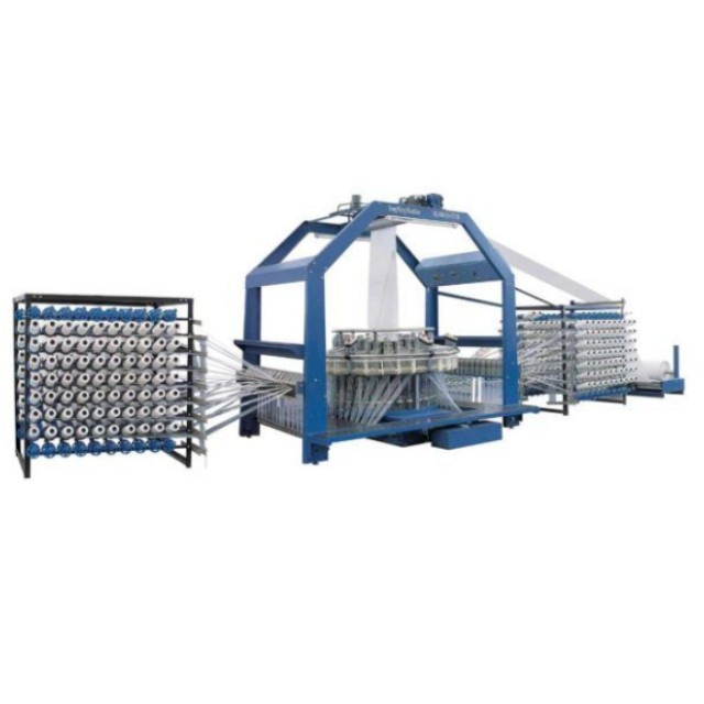 Telaio circolare completamente automatico a quattro navette per macchina per la produzione di sacchi di riso, cemento e sacchi tessuti in PP